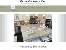 Tablet Screenshot of elitegranite.com